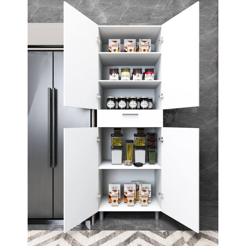 MDF Kitchen Storage Unit White – homelly.co