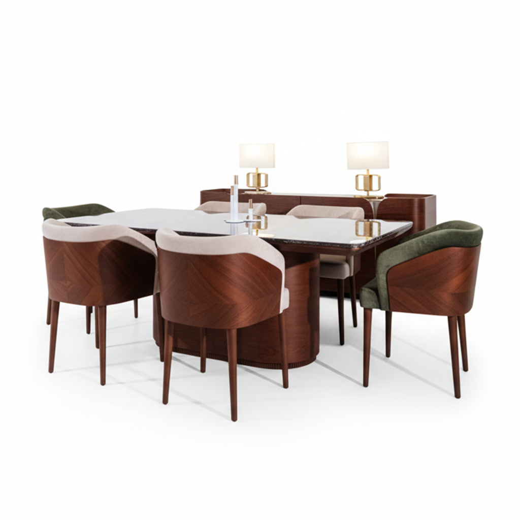 Dinning Table Luma Round Set - Image 1